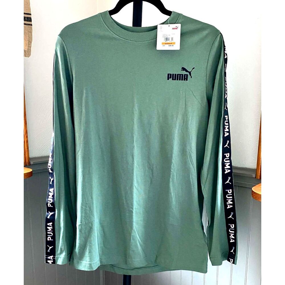 PUMA Shadow Tape Long Sleeve Tee Men’s Small 34-36 NWT